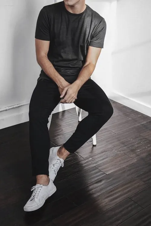 Streetwear Mockup with Graphic Print, minimal, photographic, dark