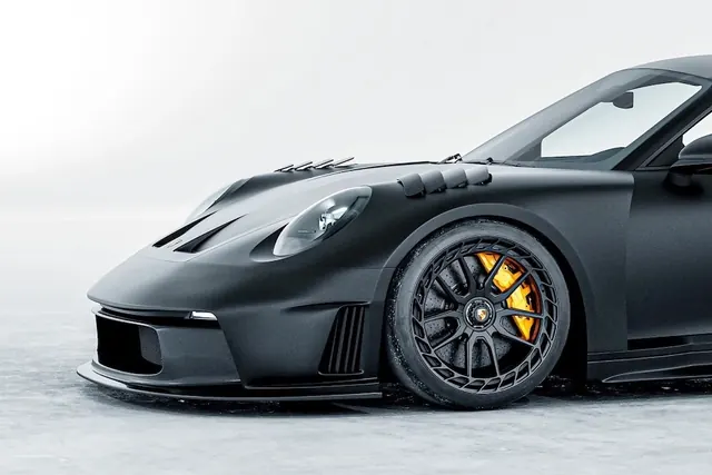 Porsche 911 GT3 RS Side Profile, photographic, luxury, dark
