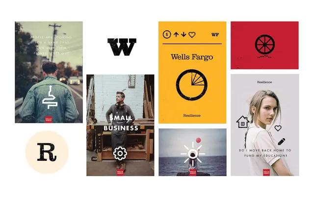 Graphic Design and Branding Reference Board, minimal, swiss, high-contrast