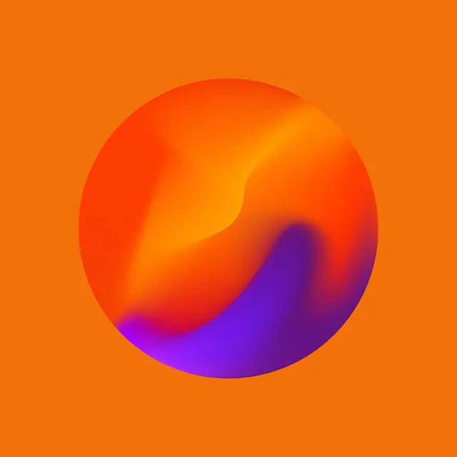 Abstract Gradient Sphere, gradient-heavy, organic, vibrant