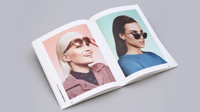 Editorial Magazine Mockup with Portraits, editorial, photographic, light