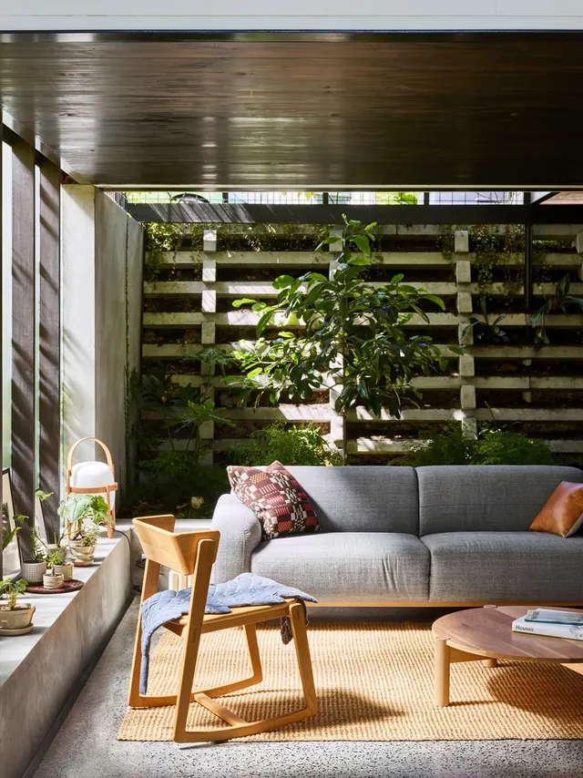 Modern Interior Living Space, minimal, photographic, muted