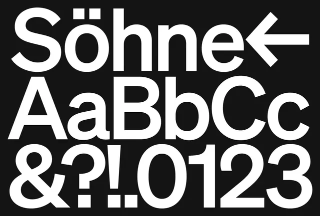 Söhne Type Specimen, minimal, swiss, high-contrast