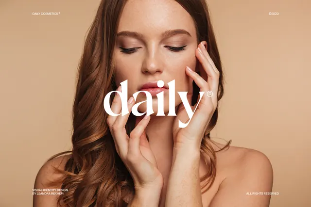 Daily Magazine Cover Concept, editorial, luxury, warm