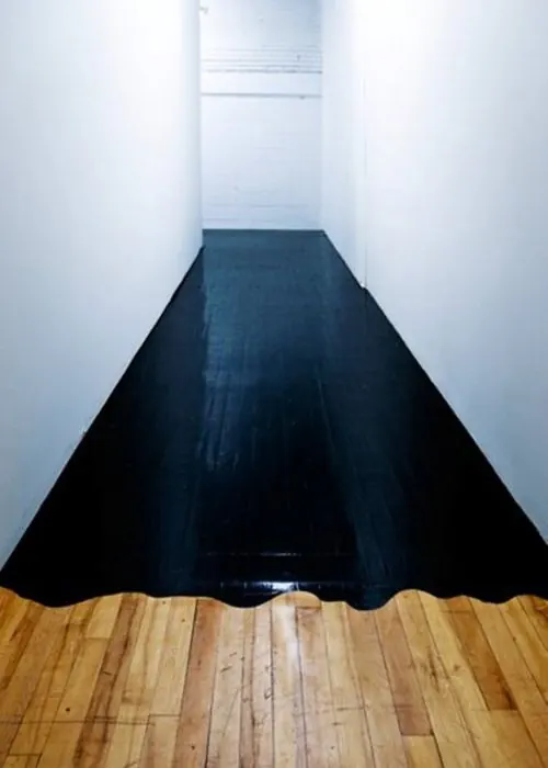 Minimalist Corridor Perspective, minimal, geometric, monochrome