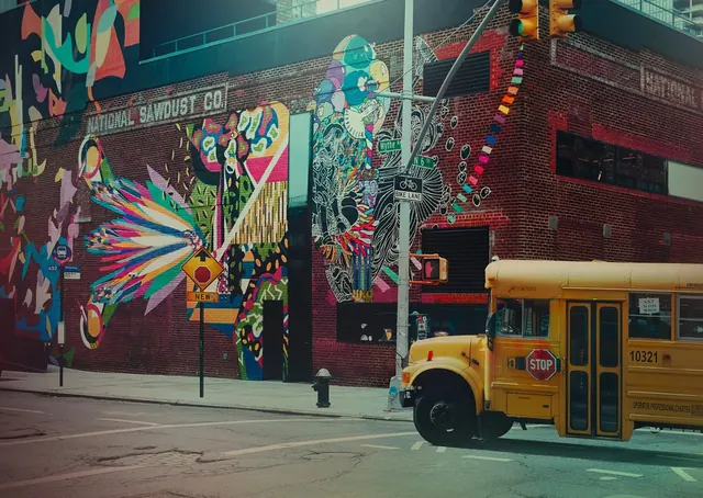 Maximalist Street Art Collage Mockup, maximalist, playful, vibrant
