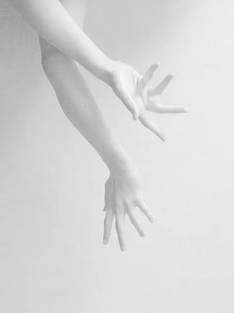 Monochrome Hand Gesture Study, minimal, monochrome, monochrome