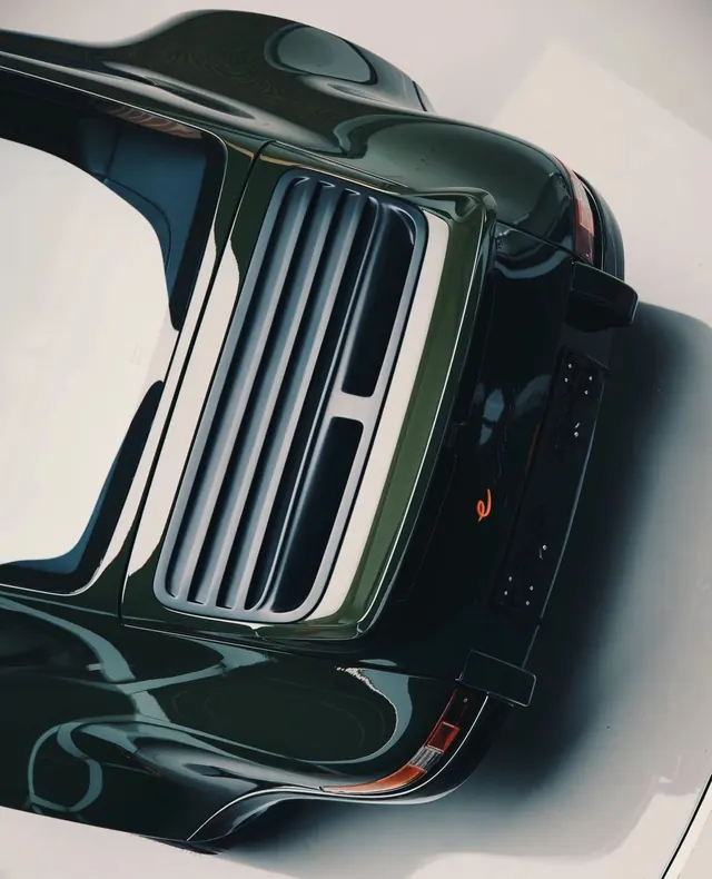 3D Render of a Stylized Car Front, luxury, 3d-render, dark