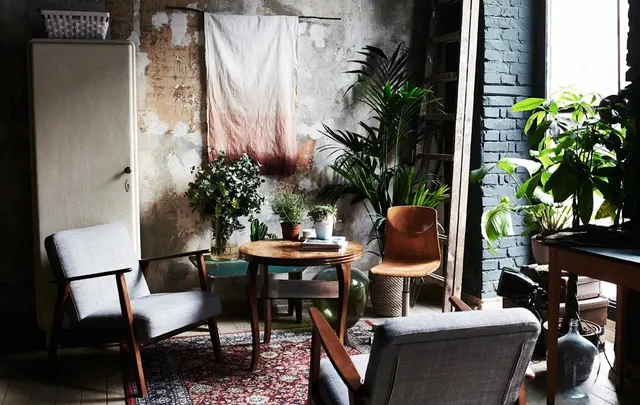 Cozy Interior Living Space, organic, photographic, warm
