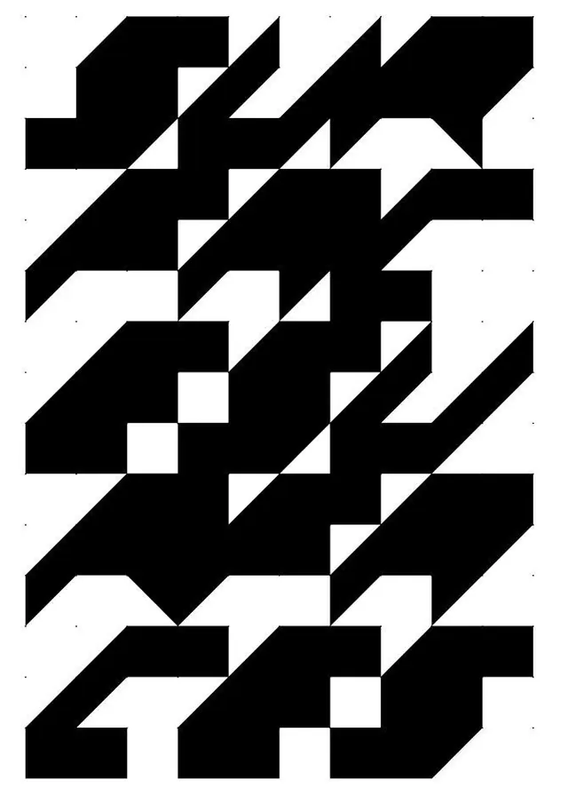 Geometric Abstract Pattern, minimal, swiss, monochrome