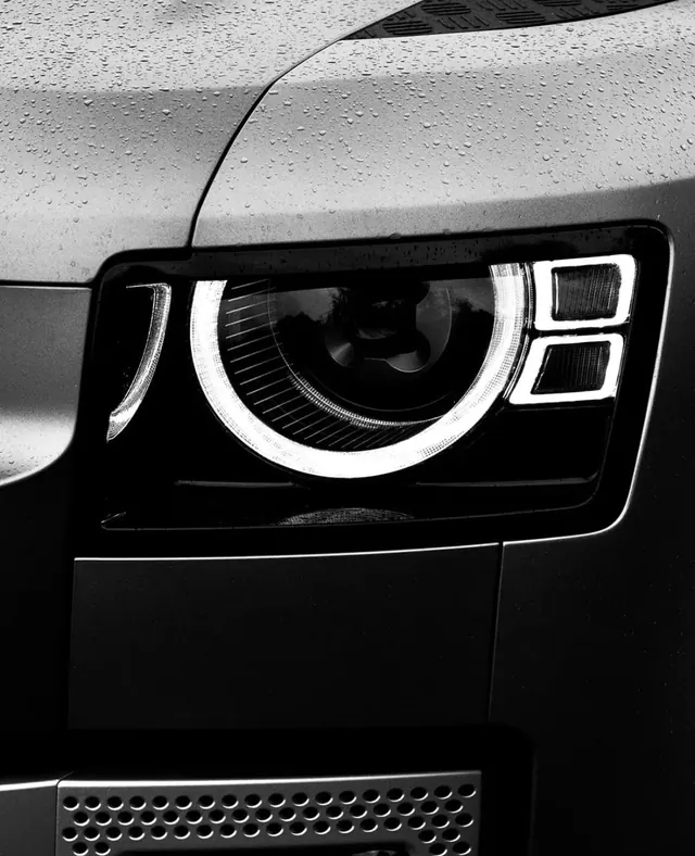 Automotive Headlight Detail, minimal, luxury, dark