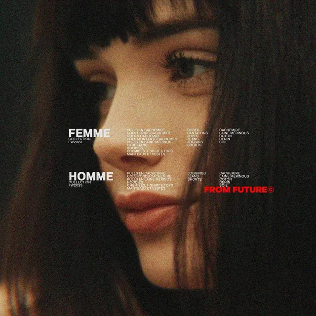 Portrait with Typographic Overlay, editorial, dark-mode, dark