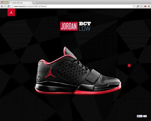 Jordan Retro Sneaker Showcase, dark-mode, geometric, dark