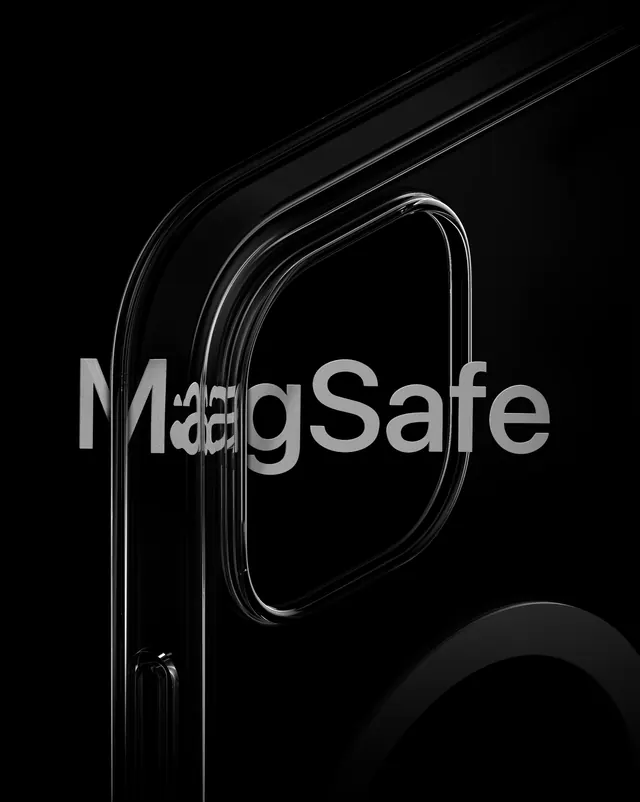 MagSafe Product Mockup, minimal, dark-mode, dark