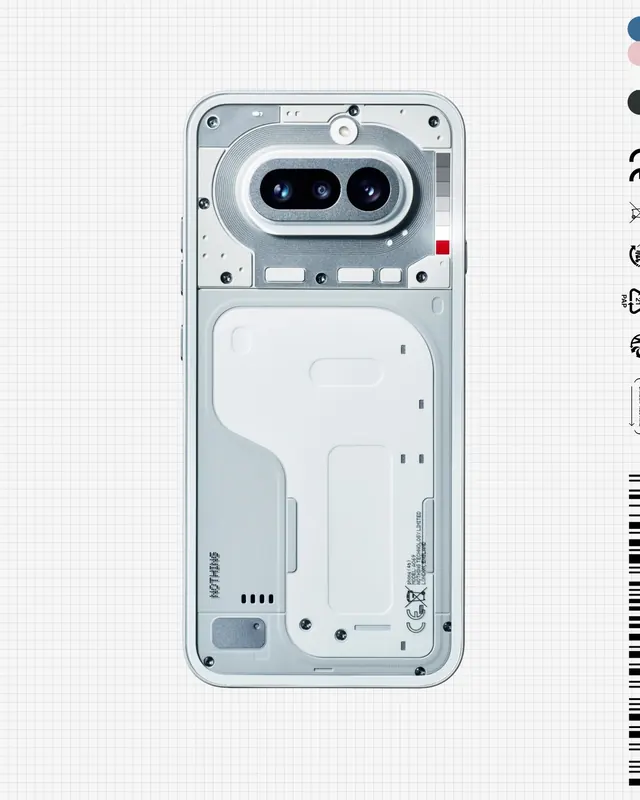 Smartphone Hardware Mockup, minimal, technical, light