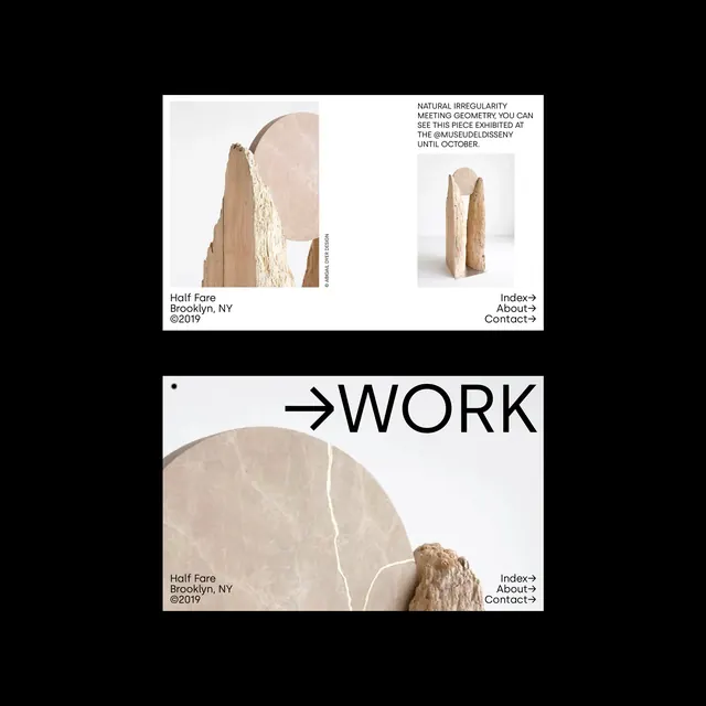 Minimalist Editorial Portfolio Layout, minimal, swiss, monochrome