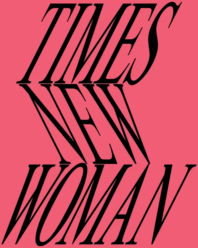 Times New Roman Wordmark, minimal, brutalist, vibrant