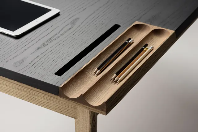 Minimalist Tech Mockup with Geometric Accents, minimal, corporate-clean, dark