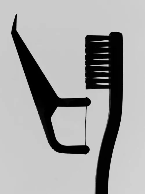 Abstract Comb and Chair Graphic, minimal, monochrome, monochrome