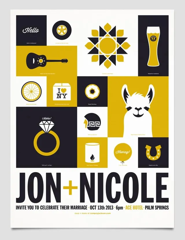 Geometric Iconography and Typography Layout, minimal, swiss, high-contrast