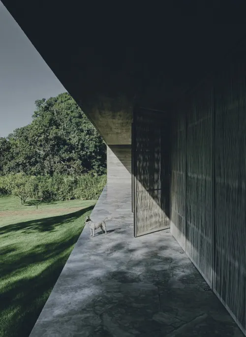 Modernist Architecture and Landscape, minimal, photographic, monochrome