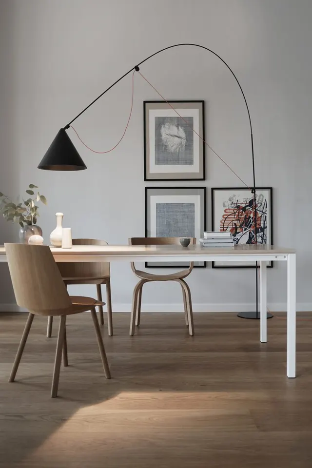 Minimalist Home Office Workspace, minimal, photographic, light