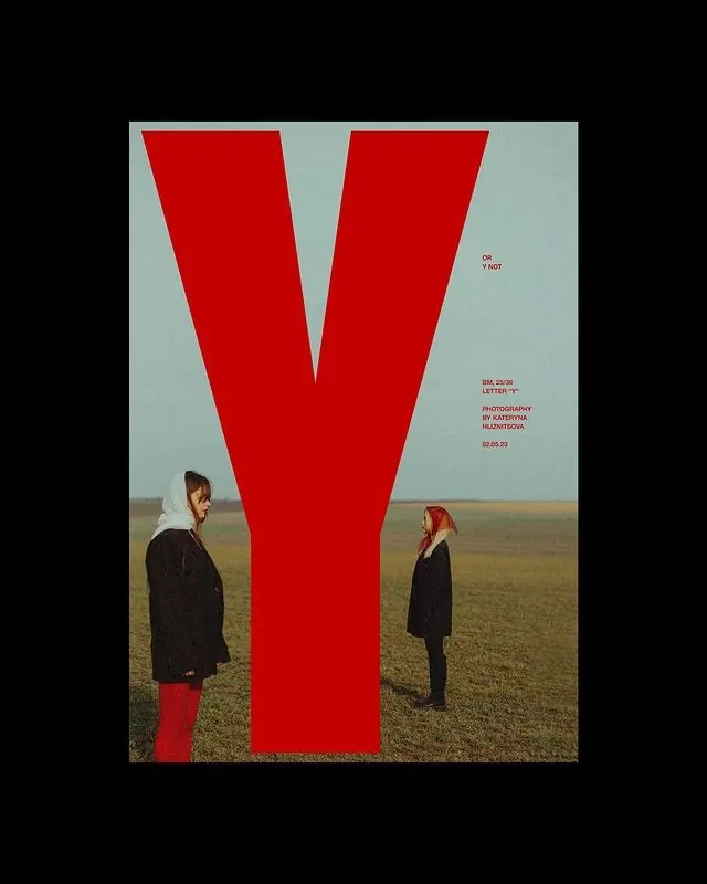 Typography and Photography Poster, minimal, swiss, high-contrast