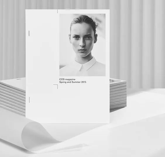 Minimalist Editorial Portfolio Mockup, minimal, swiss, monochrome