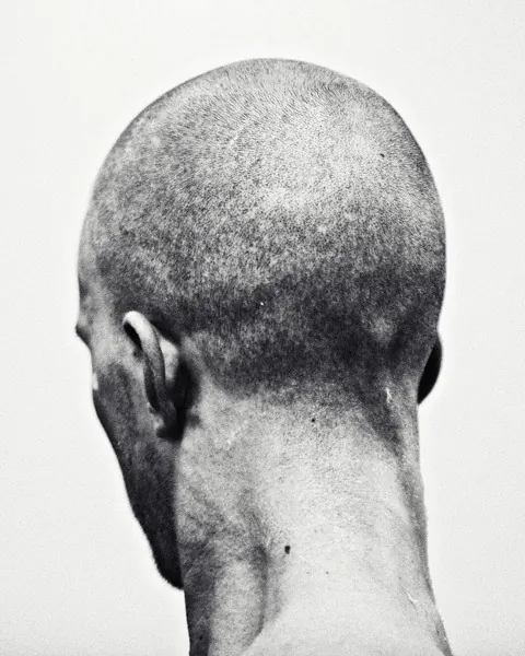Monochrome Head Portrait, minimal, monochrome, monochrome