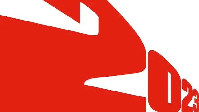Red Geometric Wordmark, minimal, geometric, high-contrast