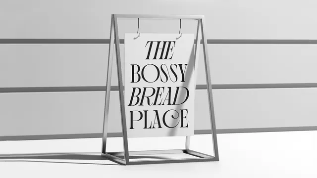 The Bonsai Bread Place Mockup, minimal, corporate-clean, monochrome