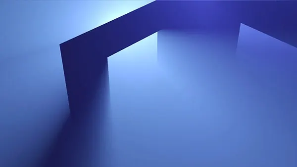 Abstract Blue Architectural Geometry, minimal, geometric, cool