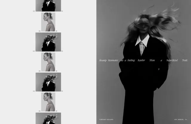 Editorial Portrait and Layout Reference, minimal, monochrome, monochrome