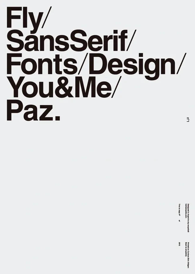 Typography Type Specimen, minimal, swiss, monochrome