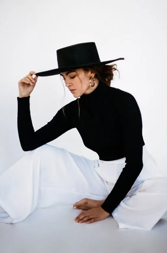 Fashion Editorial Portrait, minimal, luxury, monochrome