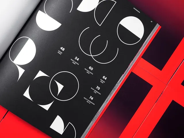 Geometric Abstract Identity System, minimal, swiss, dark