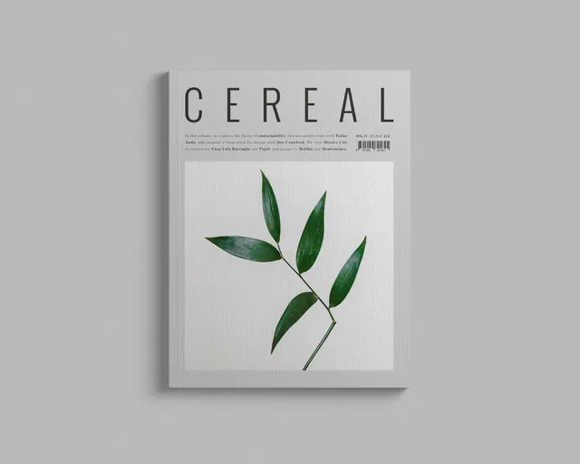 CEREAL Magazine Mockup, minimal, editorial, light