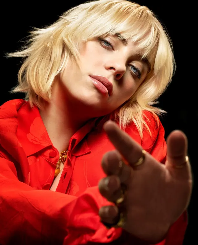 Portrait of a Woman in Red, photographic, organic, vibrant