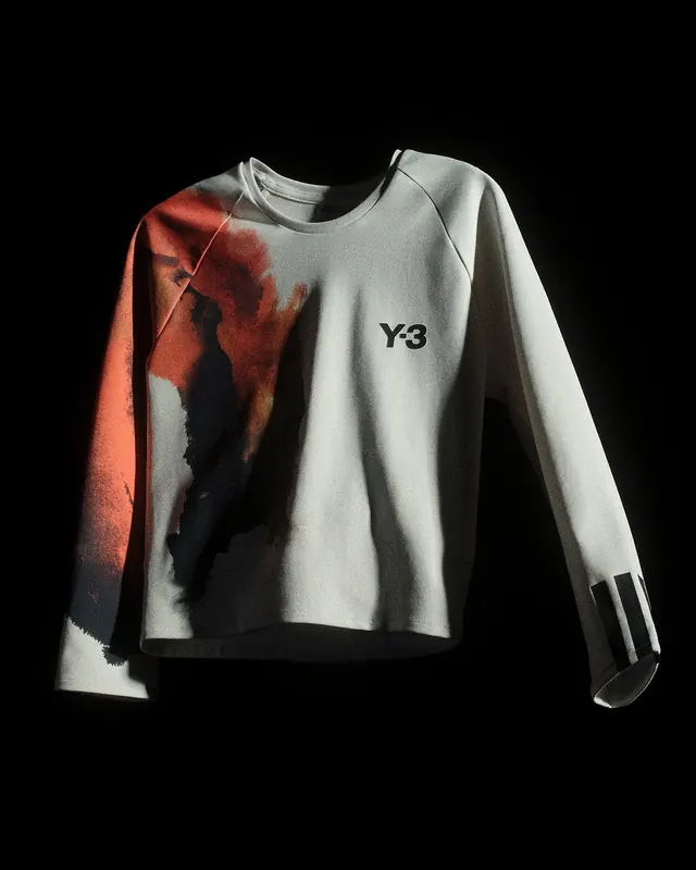 Graphic Print Long Sleeve T-Shirt Mockup, minimal, photographic, high-contrast