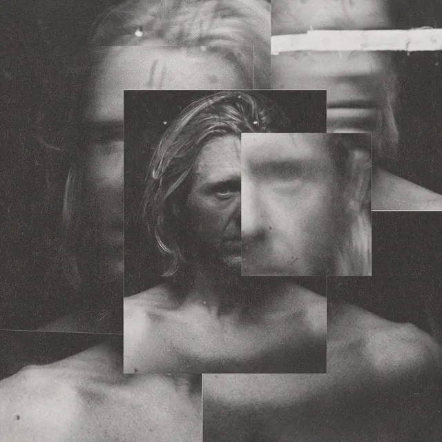 Abstract Portrait Collage, minimal, monochrome, monochrome