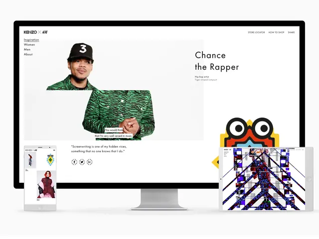 Chance The Copper UI Design Mockup, minimal, flat, high-contrast