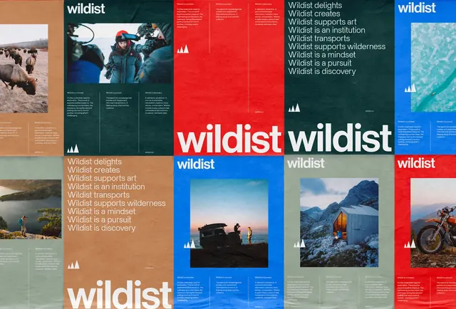 Wildlist Identity System, swiss, minimal, high-contrast
