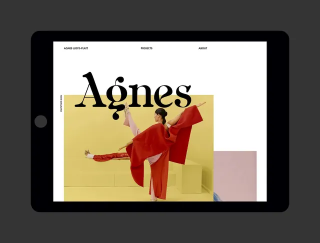 Agnes Editorial Design, minimal, editorial, warm