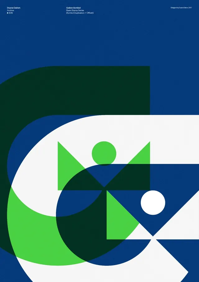 Geometric Abstract Identity, minimal, swiss, high-contrast