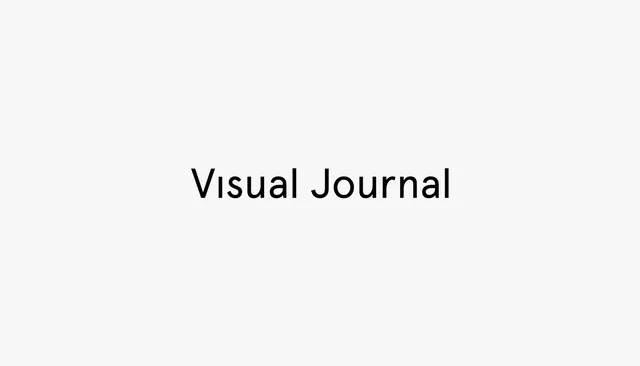 Visual Journal Wordmark, minimal, corporate-clean, light