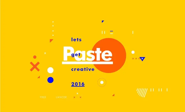 Let's Be Creative 2016 Graphic Design, minimal, swiss, vibrant