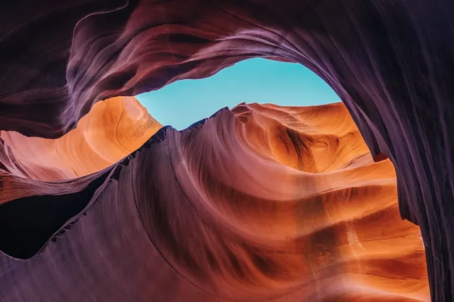 Antelope Canyon Slot Canyon, photographic, organic, warm