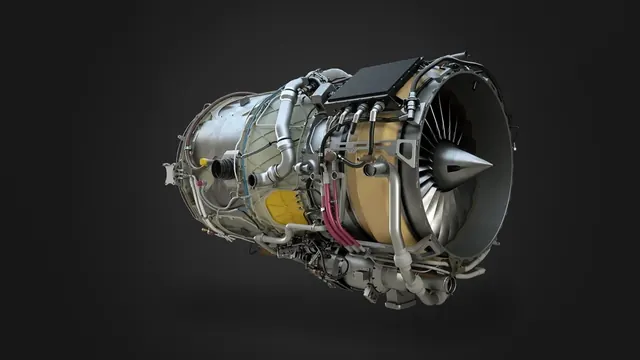 3D Render of a Mechanical Engine Component, technical, 3d-render, dark