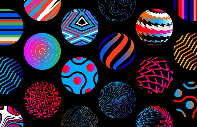 Geometric Abstract Pattern Collection, geometric, abstract, vibrant