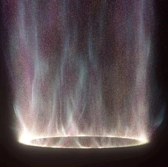 Ethereal Light Beam, abstract, organic, dark